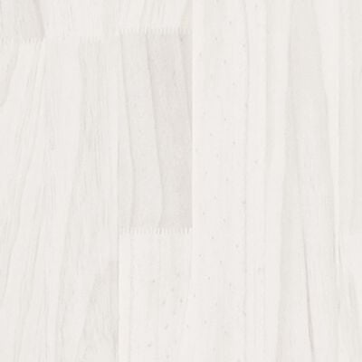 vidaXL telerikapp, valge, 80x31x39 cm, täismännipuit