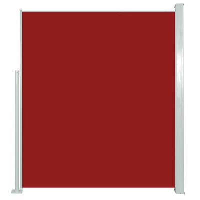 vidaXL lahtitõmmatav külgsein, 160 x 500 cm, punane