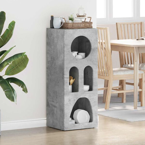 vidaXL K&otilde;ide Betoonhall 40 x 35 x 100.5 cm Tehispuit