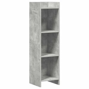 vidaXL Raamatukapp Betoonhall 30 x 30 x 111 cm Tehispuit