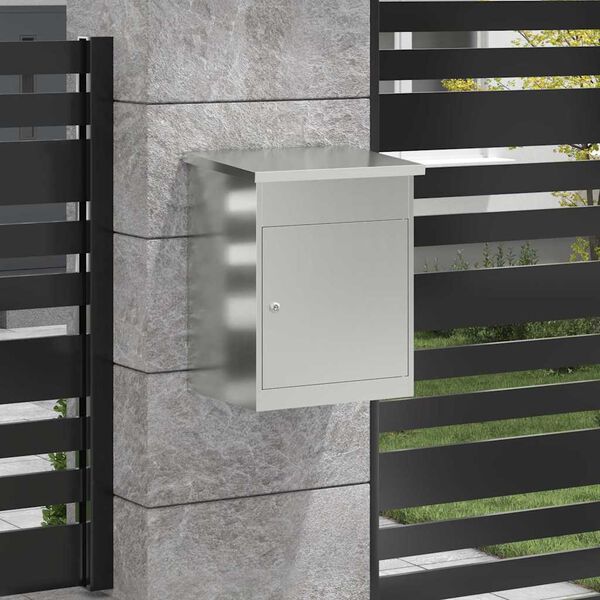 vidaXL Pakiautomaat ladustamisega Must 47.5 x 38 x 59 cm Tsinkteras