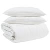 vidaXL Teki komplekt padjaga 3 pcs Valge Down Feather