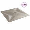 vidaXL Seinapaneelid T&auml;ht 24 pcs Staar Betoon 50 x 50 cm XPS Vaht