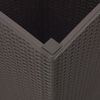 vidaXL aia taimekastid 4 tk, pruun, 32,5 x 32,5 x 57 cm, PP