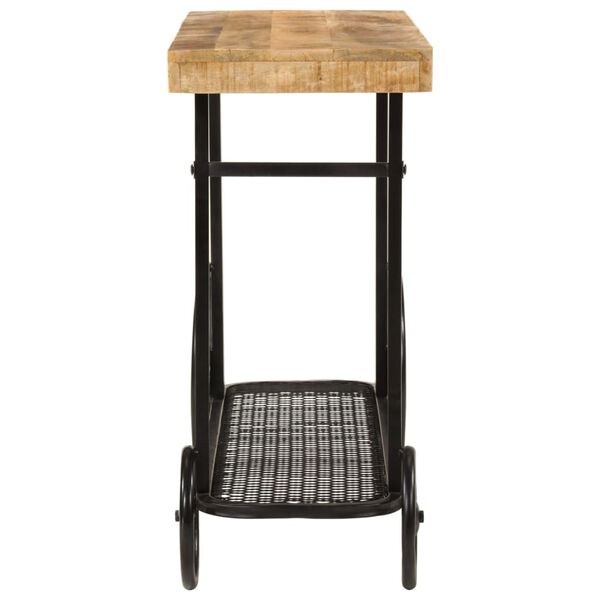 vidaXL konsoollaud, 112 x 36 x 76 cm, mangopuit ja raud