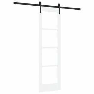 vidaXL Libisev uks ORKDAL Valge ja must 61 x 198,5 cm