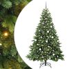 vidaXL Tehisj&otilde;ulupuu koos 300 LED-iga Roheline 210 cm PE ja PVC