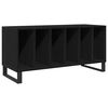 vidaXL Plaadikapp Must tamm 100 x 38 x 48 cm Tehispuit