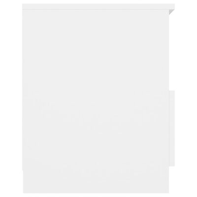 vidaXL öökapp, valge, 40x40x50 cm, puitlaastplaat