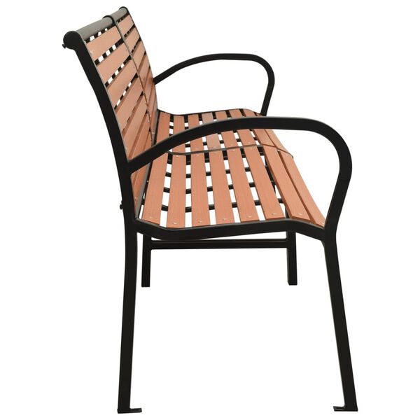 vidaXL kaksikaiapink, 251 cm, teras ja WPC