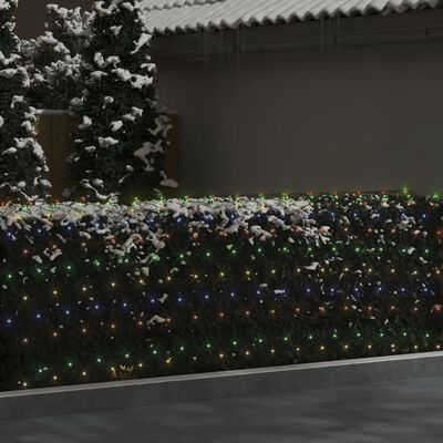 vidaXL jõulutulede võrk, värviline, 4 x 4 m, 544 LEDi, siseruumi, õue