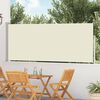 vidaXL lahtit&otilde;mmatav terrassi k&uuml;lgsein, 120 x 500 cm, kreemjasvalge