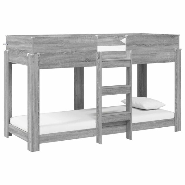 vidaXL Kiipevoodi Lastele madratsiga Hall Sonoma 75 x 190 cm Tehispuit