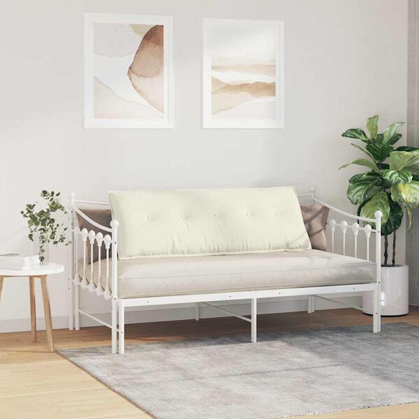 vidaXL Seljatugi padi cream 140 x 50 cm Korter kangas