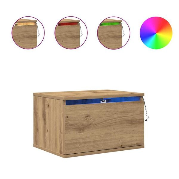 vidaXL Seinale kinnitatav &ouml;&ouml;kapp K&auml;sit&ouml;&ouml;puu 50 x 36 x 30 cm Tehispuit