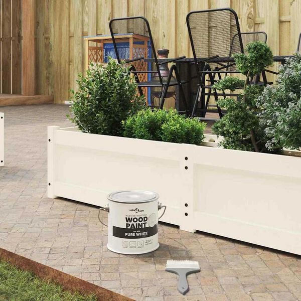 vidaXL Puiduvärv Valge 16,5 x 16,5 x 15,9 cm Seinaprindid