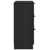 vidaXL Kõide sahtliga Must tamm 60 x 30 x 70 cm Tehispuit