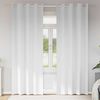 vidaXL Kardinad r&otilde;ngastega 2 pcs PUHAS VALGE 225 x 140 cm Pol&uuml;ester