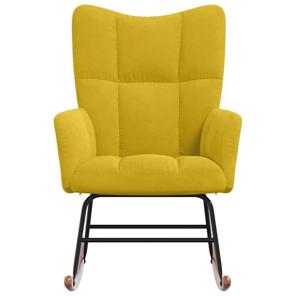 vidaXL kiiktool, sinepikollane, samet