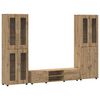 vidaXL Telerikapi komplekt FLORIN 3 pcs K&auml;sit&ouml;&ouml;puu Tehispuit