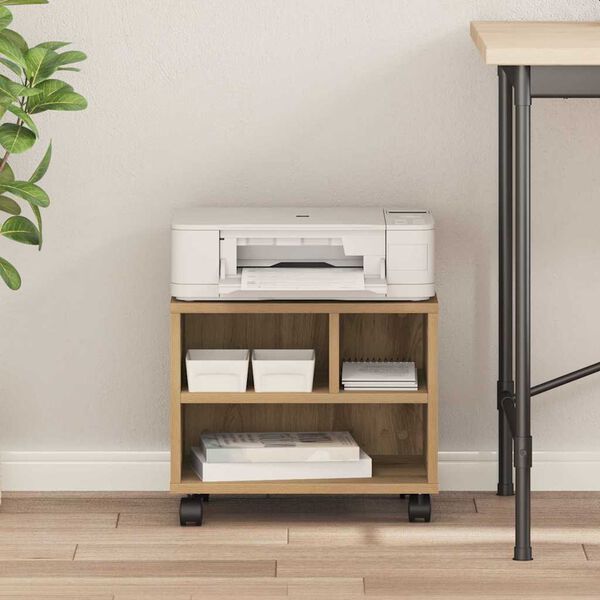 vidaXL Printeri alus K&auml;sit&ouml;&ouml;puu 41 x 32 x 34,5 cm Tehispuit