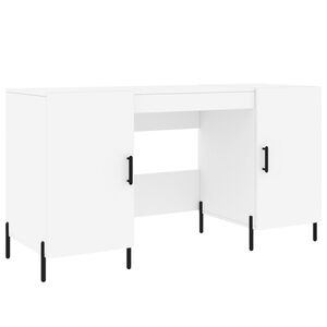 vidaXL kirjutuslaud, valge, 140 x 50 x 75 cm, tehispuit