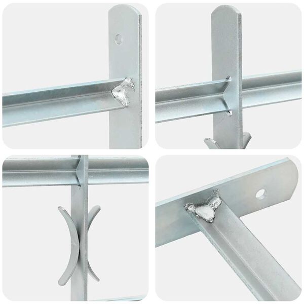 Reguleeritavad akende turvatrellid 3 põiki trelliga 700-1050 mm