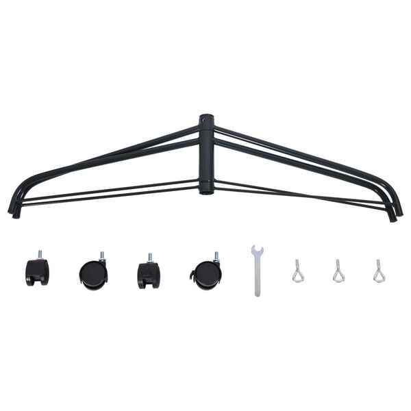 vidaXL ratastega j&otilde;ulupuu alus 50x46x21,5 cm