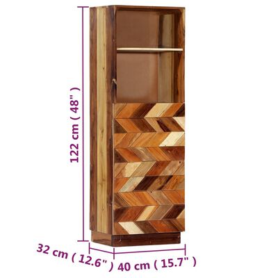 vidaXL puhvetkapp 40 x 32 x 122 cm, taastatud puit