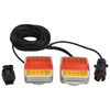 vidaXL haagisetuled 2 tk, punane, 10,5x7,5x10 cm, 12 V LED-pirn