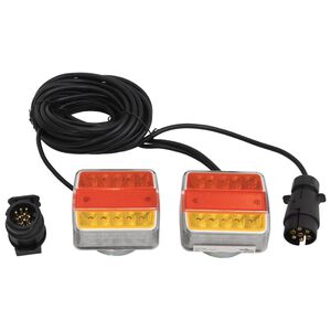 vidaXL haagisetuled 2 tk, punane, 10,5x7,5x10 cm, 12 V LED-pirn