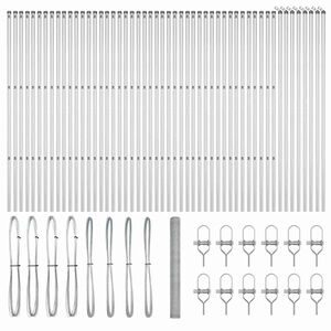 vidaXL Aiapost H&otilde;bedane 100 x 1,5 m (25 mm v&otilde;rgustik) Teras