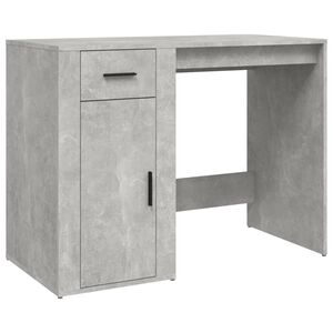 vidaXL kirjutuslaud, betoonhall, 100x49x75 cm, tehispuit