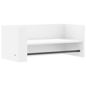 vidaXL seinariiul, valge, 70,5x35x30,5 cm, tehispuit
