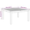 vidaXL Kohvilaud Pruun 85 x 85 x 45 cm Tugev tiikpuu