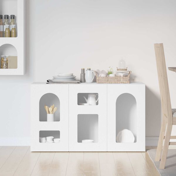 vidaXL K&otilde;ide Valge 100 x 35 x 59 cm Tehispuit