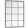 vidaXL seinapeegel, must, 80 x 60 cm, metall