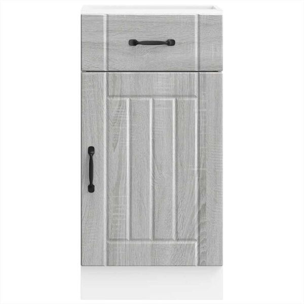 vidaXL k&ouml;&ouml;gi aluskapp Lucca, hall sonoma tamm, tehispuit