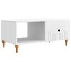 vidaXL Kohvilaud Valge 90 x 50 x 40 cm Tehispuit
