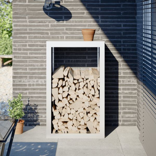 vidaXL k&uuml;ttepuude rest, valge, 60x40x100 cm, teras