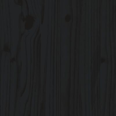 vidaXL 6-osaline aiamööbli komplekt patjadega, must, täispuit