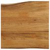 vidaXL lauaplaat, 60 x 60 x 3,8 cm, naturaalsete servadega, mangopuit