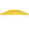 vidaXL varjualuse katus 270 g/m² 4 x 3 m, kollane