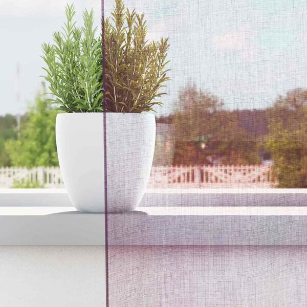 vidaXL Aasadega Voile kardinad 2 tk Lilla 140x245 cm