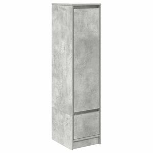 vidaXL k&otilde;rge kapp, betoonhall, 29,5x34x119,5 cm tehispuit