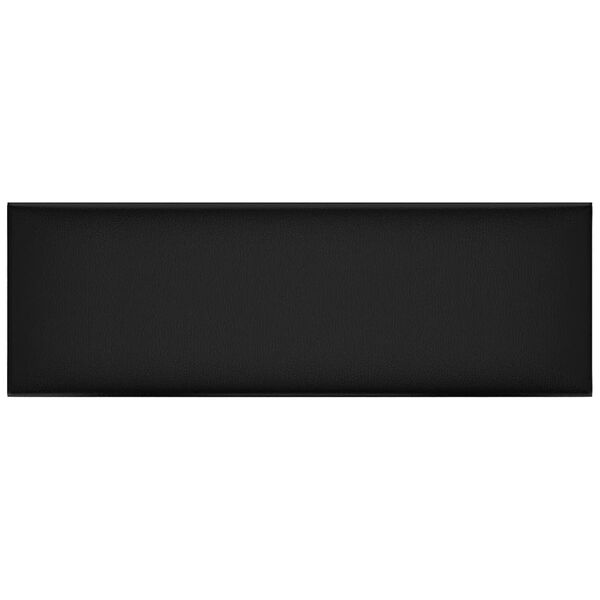 vidaXL seinapaneelid 12 tk, must, 90 x 30 cm, kunstnahk, 3,24 m&sup2;