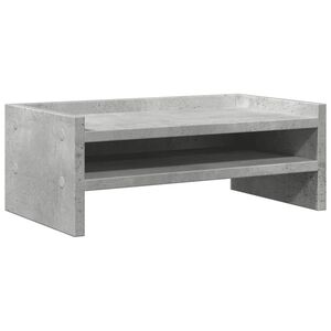 vidaXL monitorialus, betoonhall, 42x24x16 cm, tehispuit