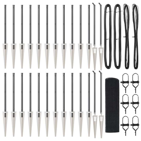 vidaXL Aiapost Hall 50 x 0,4 m (16 x 16 mm MESH) Terased ja PVC