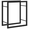 vidaXL k&uuml;ttepuude rest, mattmust, 50x28x56 cm, teras