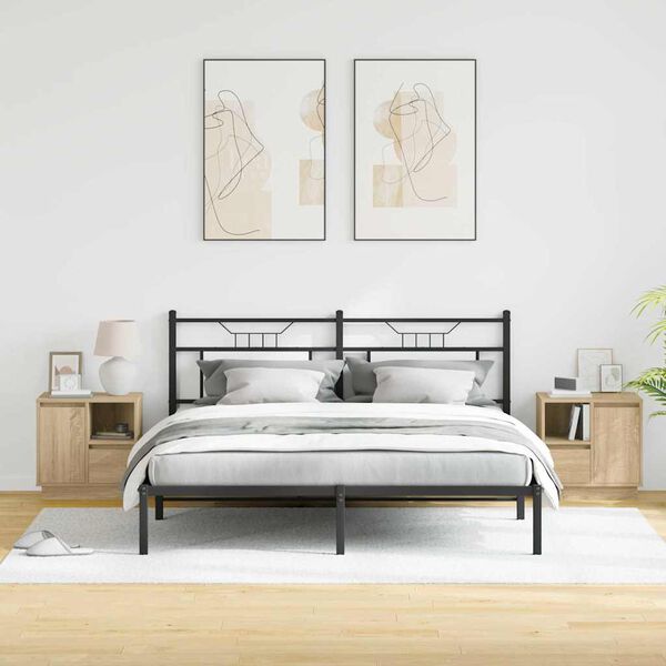 vidaXL &Ouml;&ouml;lambi kapp 2 pcs Sonoma tamm 50 x 34,5 x 50 cm Tehispuit